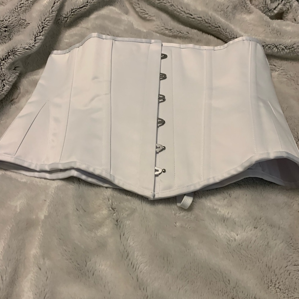 White under bust corset